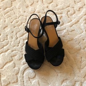 Franco Sarto Black Wedge
